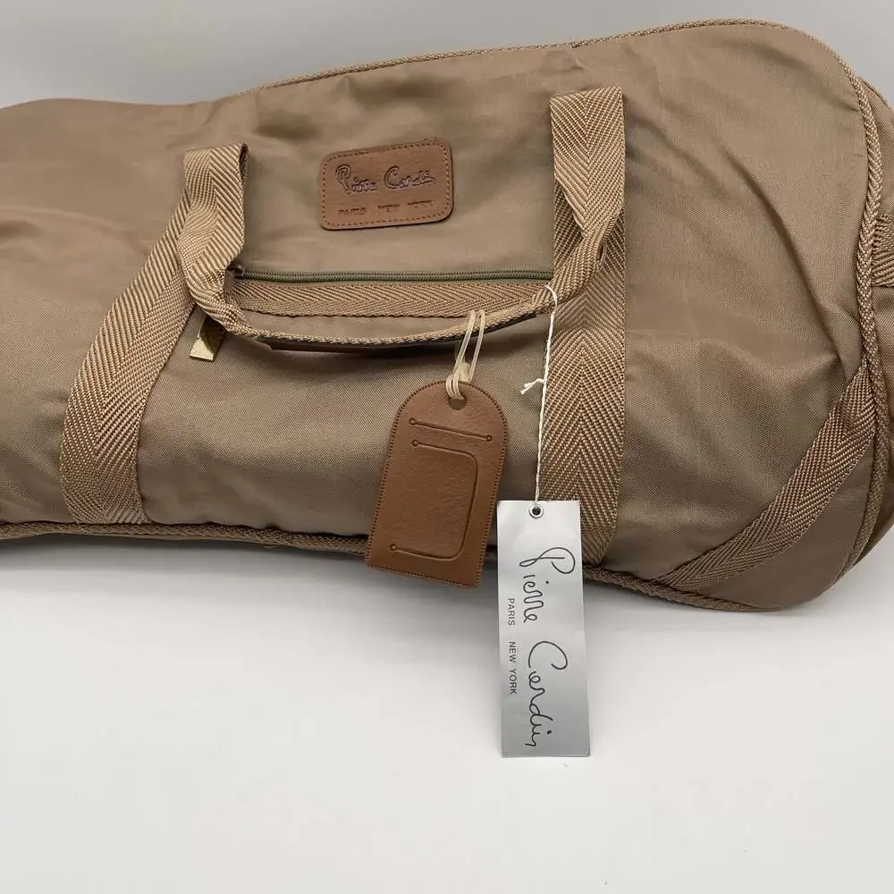 Vintage Pierre Cardin Butter Scotch Nylon Duffle Travel Weekend Bag By Henry Ros
